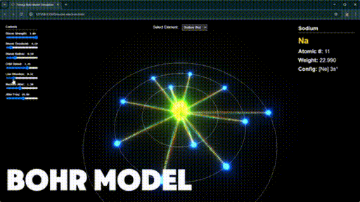 Physics Simulations Demo GIF